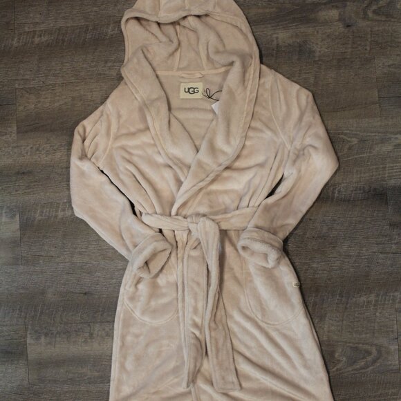 NWT UGG MIRANDA MOONBEAM HOODED PLUSH BATH ROBE - Picture 6 of 6